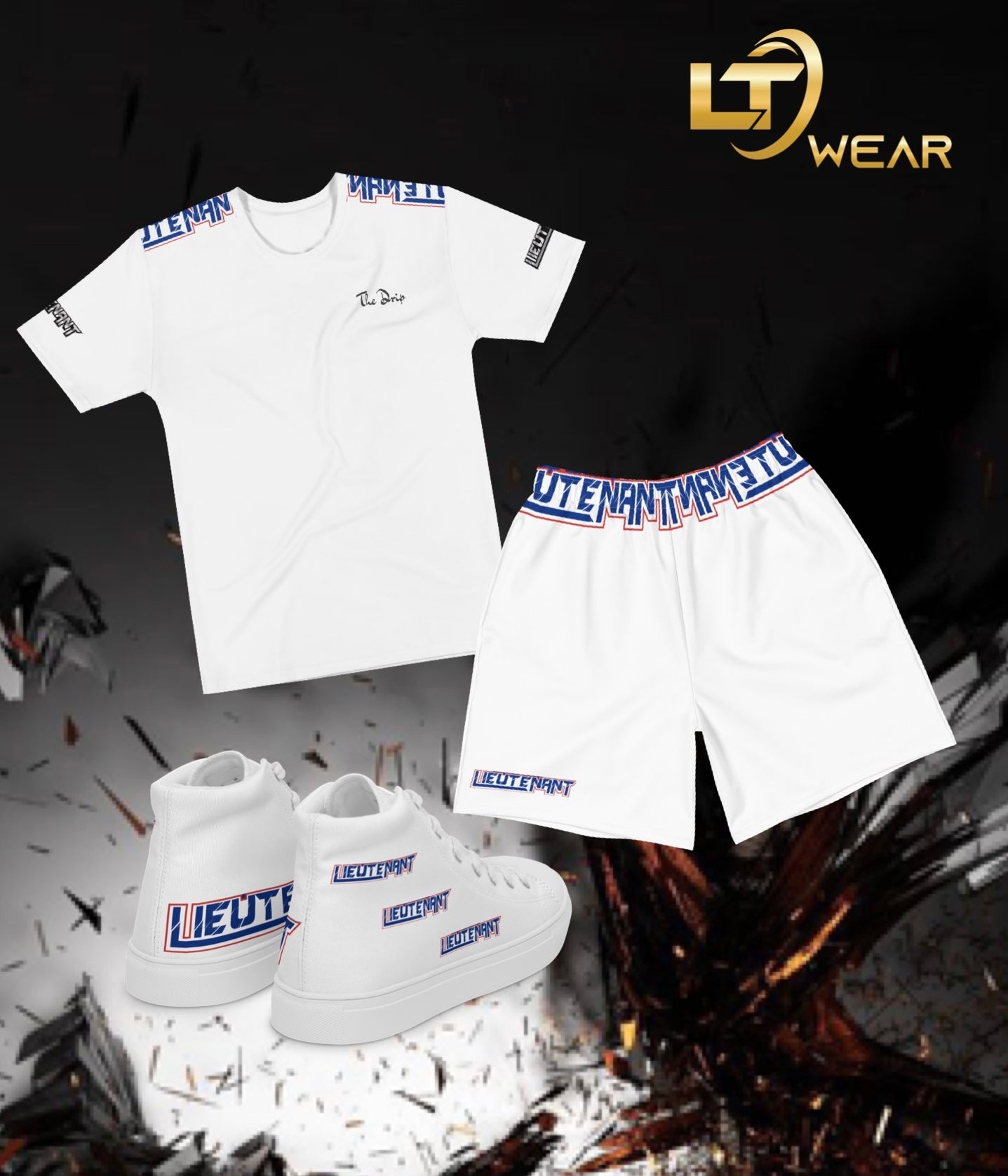 Lt. Drip Shorts Set Bundle BW