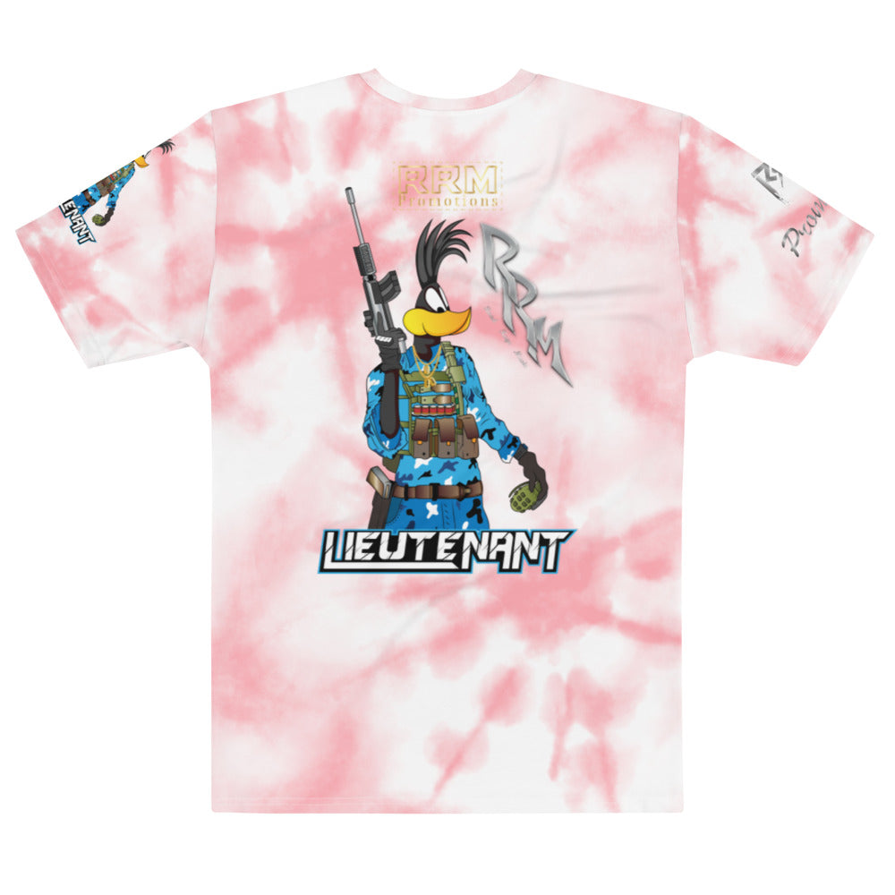 Blue Lt. T-shirt Pink dye