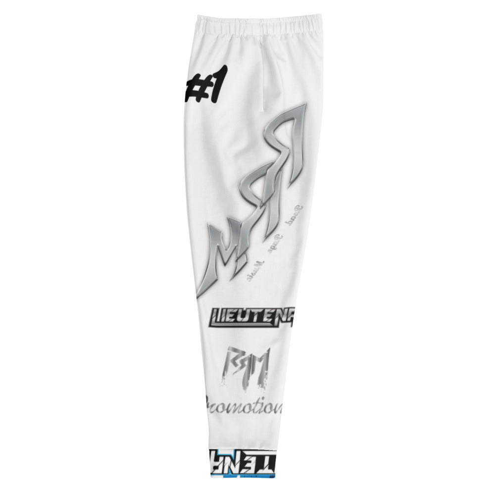 Blue Lt. Joggers White