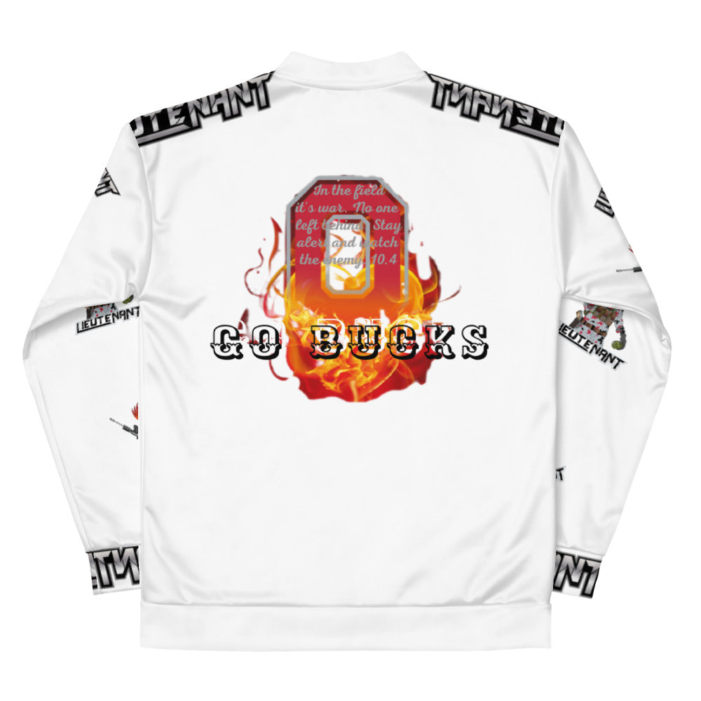 Lt. Buckeyes Bomber Jacket White