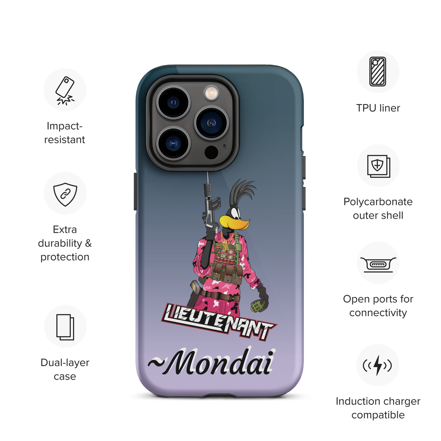 Lt. *Mondai Addition Tough Case for iPhone® BP