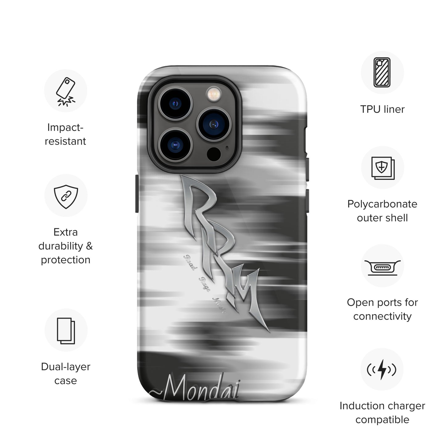 Lt. *Mondai Addition Tough Case for iPhone® GT